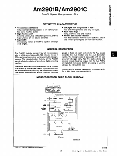 AM2901B Datasheet PDF Advanced Micro Devices