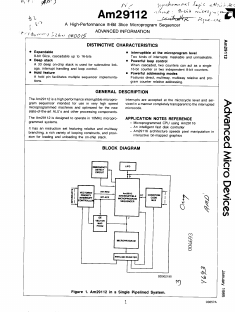 AM2910A Datasheet PDF Advanced Micro Devices