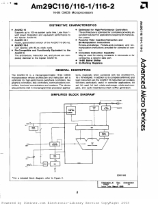 AM29C116-2PCB Datasheet PDF Advanced Micro Devices