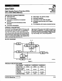 AM7201-25RC Datasheet PDF Advanced Micro Devices