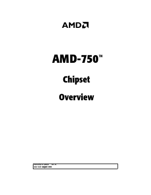 AMD-750 Datasheet PDF Advanced Micro Devices
