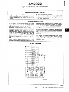 AM2922XCB Datasheet PDF Advanced Micro Devices