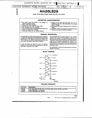 AM26LS29DC Datasheet PDF Advanced Micro Devices
