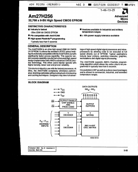 AM27H256-45LI Datasheet PDF Advanced Micro Devices