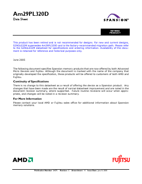 P320DB70VI Datasheet PDF Advanced Micro Devices