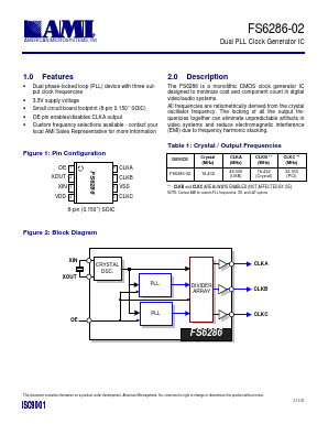 FS6286-02 Datasheet PDF AMI Semiconductor