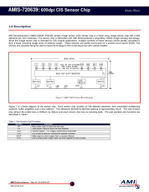 AMIS-720639 Datasheet PDF AMI Semiconductor