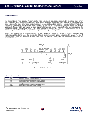 AMIS-720442 Datasheet PDF AMI Semiconductor