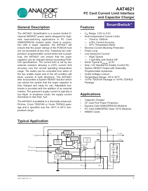 AAT4621 Datasheet PDF Advanced Analogic Technologies