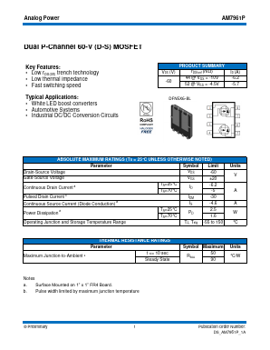 AM7961P Datasheet PDF Analog Power