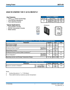 AM7910N Datasheet PDF Analog Power