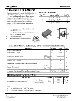 AM2340NE Datasheet PDF Analog Power