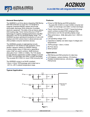 AOZ8020 Datasheet PDF Alpha and Omega Semiconductor