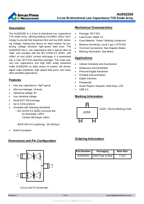 AU0522S5 Datasheet PDF Applied Power Microelectronics Co.,Ltd.