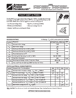 APT20GF120BRDQ1G Datasheet PDF Advanced Power Technology 