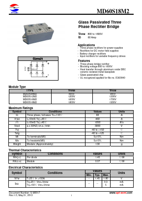 MD60S12M2 Datasheet PDF Jiangsu APT Semiconductor Co.,Ltd.