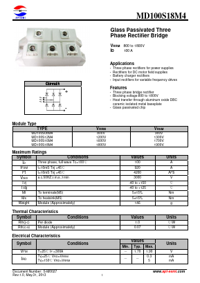 MD100S12M4 Datasheet PDF Jiangsu APT Semiconductor Co.,Ltd.