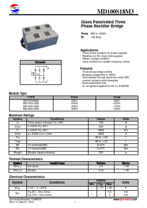 MD100S12M3 Datasheet PDF Jiangsu APT Semiconductor Co.,Ltd.