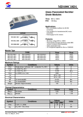MD100C08D1 Datasheet PDF Jiangsu APT Semiconductor Co.,Ltd.