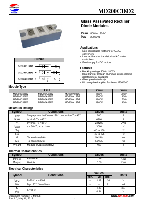 MD200C08D2 Datasheet PDF Jiangsu APT Semiconductor Co.,Ltd.