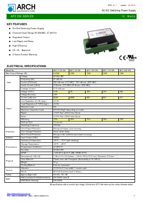AFC-3.3S-DN Datasheet PDF ARCH Electronics