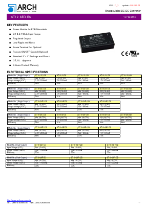 ST10-24F-5D Datasheet PDF ARCH Electronics