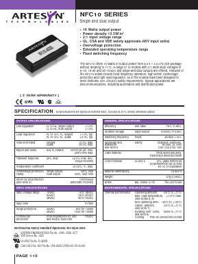 NFC10-48S15 Datasheet PDF Artesyn Technologies