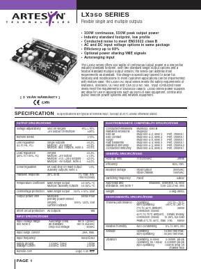 LX350-7620-C Datasheet PDF Artesyn Technologies