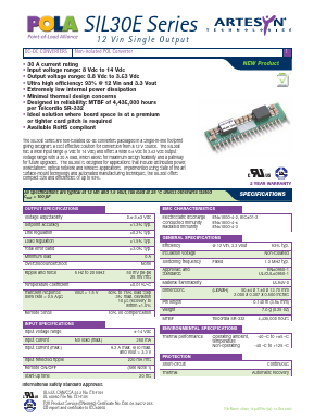 SIL30E Datasheet PDF Artesyn Technologies