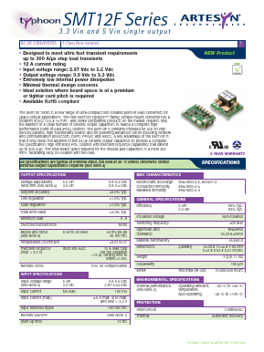 SMT12F-05W3V3J Datasheet PDF Artesyn Technologies