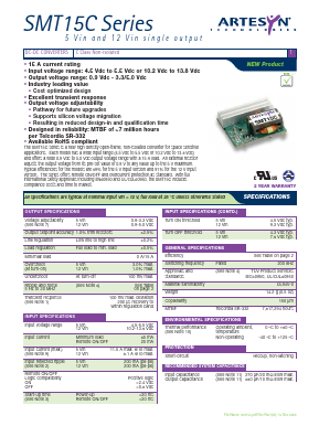SMT15C Datasheet PDF Artesyn Technologies