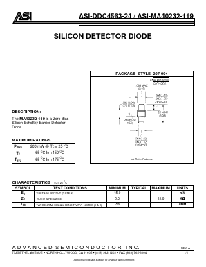 MA40232-119 Datasheet PDF Advanced Semiconductor