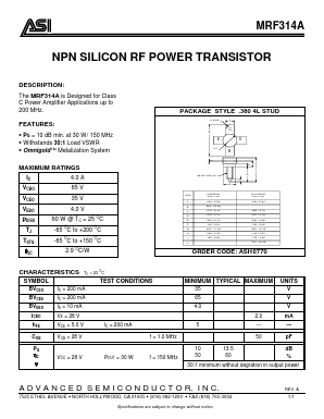 ASI10770 Datasheet PDF Advanced Semiconductor