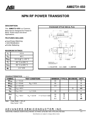 AM82731-050 Datasheet PDF Advanced Semiconductor