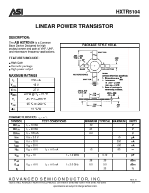 HXTR5104 Datasheet PDF Advanced Semiconductor