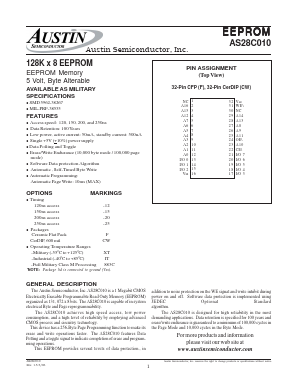 AS28C010F-20/IT Datasheet PDF Austin Semiconductor