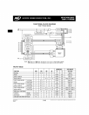 MT4C4256 Datasheet PDF Austin Semiconductor