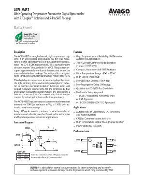 ACPL-M43T-000E Datasheet PDF Avago Technologies
