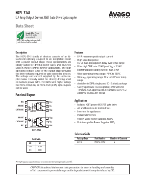 HCPL-314J-000E Datasheet PDF Avago Technologies