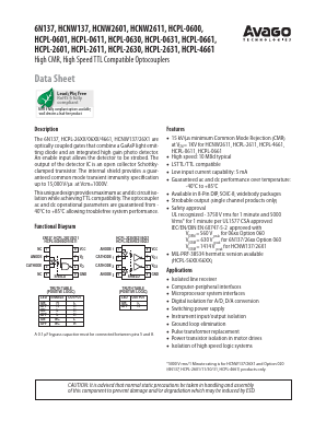 HCPL-0611-300E Datasheet PDF Avago Technologies