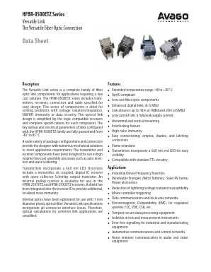 HFBR-1541Z Datasheet PDF Avago Technologies