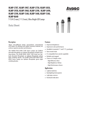 HLMP-1440-H00A1 Datasheet PDF Avago Technologies