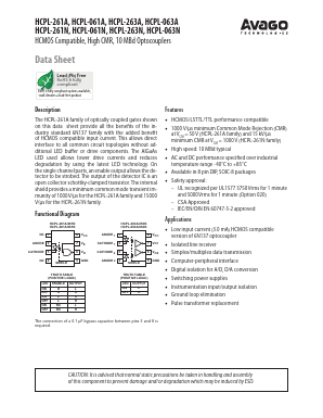 HCPL-263A-000E Datasheet PDF Avago Technologies