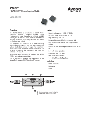 ACPM-7833-BLK Datasheet PDF Avago Technologies