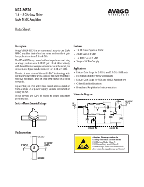MGA-86576-TR1 Datasheet PDF Avago Technologies