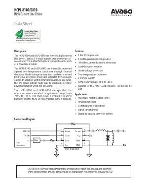 HCPL-8100 Datasheet PDF Avago Technologies