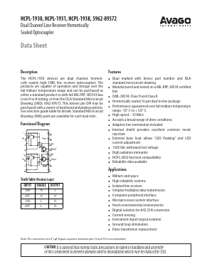 HCPL-1931-300 Datasheet PDF Avago Technologies