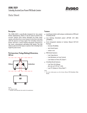 ASML-5829-BLK Datasheet PDF Avago Technologies