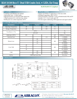 ARJ-150B Datasheet PDF Abracon Corporation