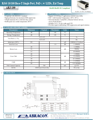 ARJ-199 Datasheet PDF Abracon Corporation
